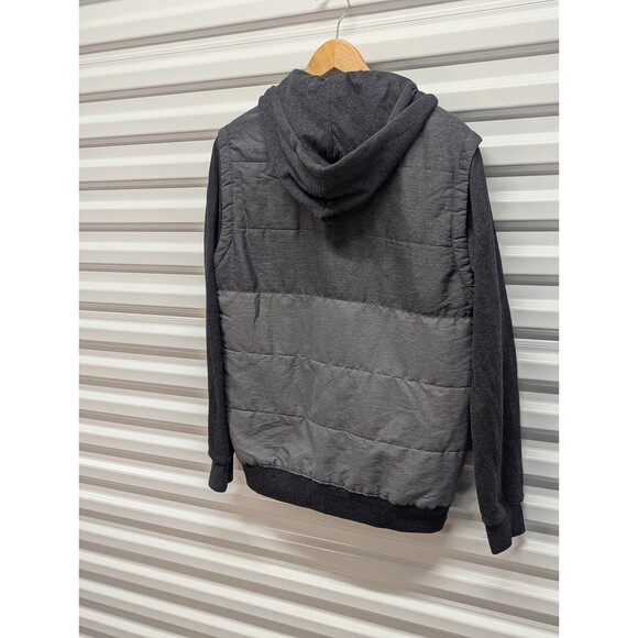 RVCA Size Medium Black & Grey Puffered Waywood Hooded Jacket - Picture 7 of 8